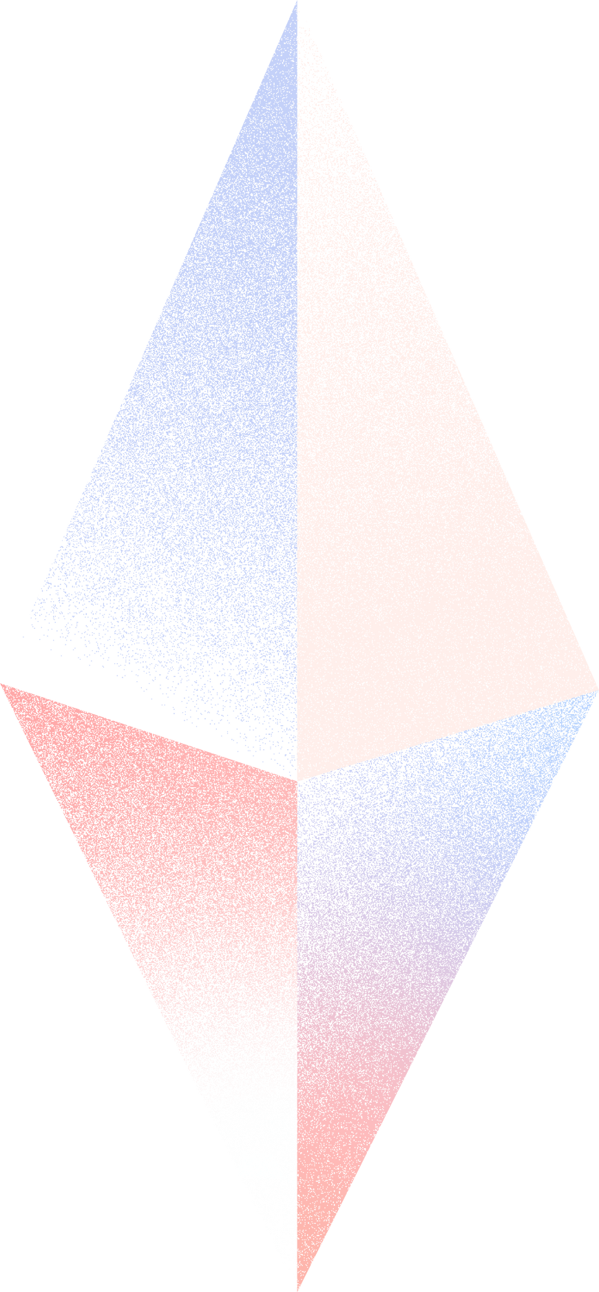 Soft Gradient Diamond Shape Illustration